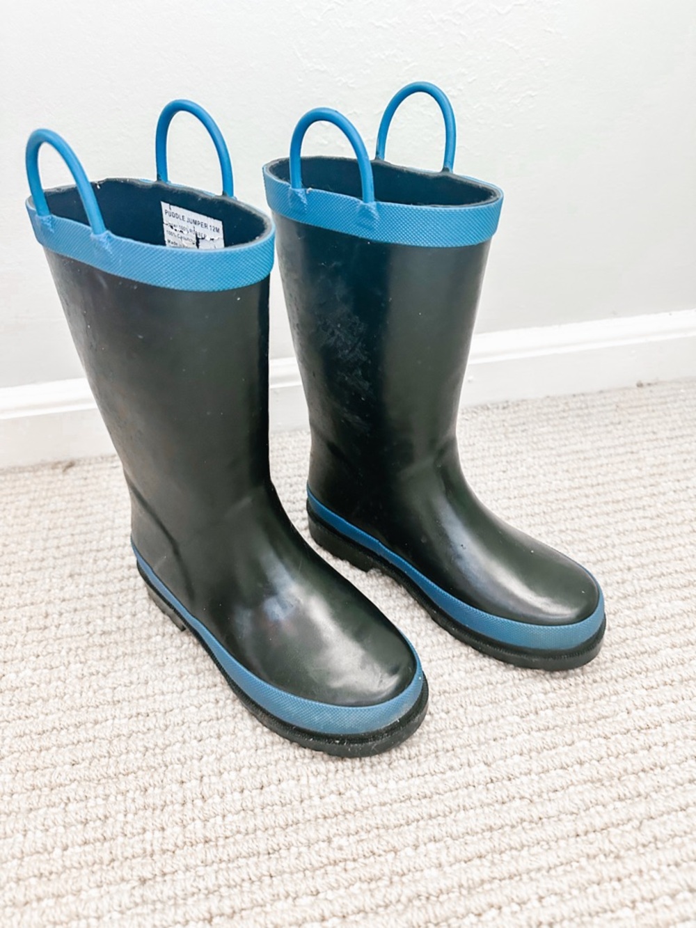 Kids Rain Boots, Puddle Jumper, Size 12M Toddler Waterproof